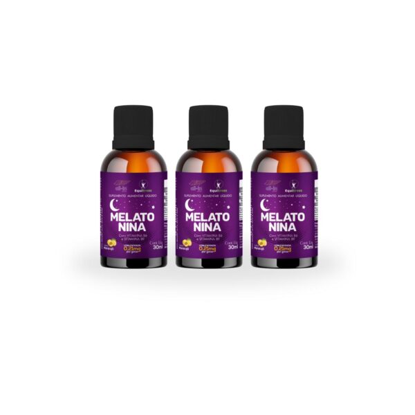Kit Melatonina em Gotas com Sabor Maracujá 30 ml